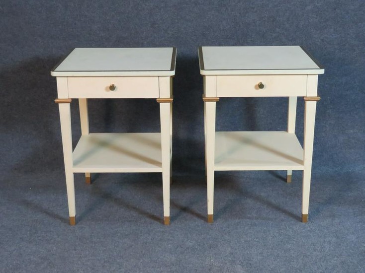 PAIR DIRECTOIRE STYLE END TABLES