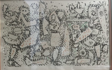 PAUL KLEE (1879-1940) " THE FRAGILTY OF ARROGANCE" HAND SIGNED IN PENCIL