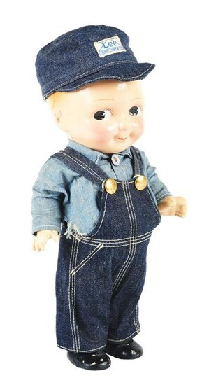 PRE-WAR COMPOSITION BUDDY LEE JEANS ADVERTISING DOLL.