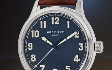 Patek Philippe, Ref. 5522A-001 A rare and fine limited edition stainless steel wristwatch with center seconds, Certificate of Origin, and presentation box