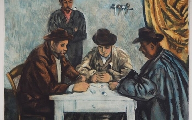 Paul Cézanne (d'après) - Les joueurs de cartes