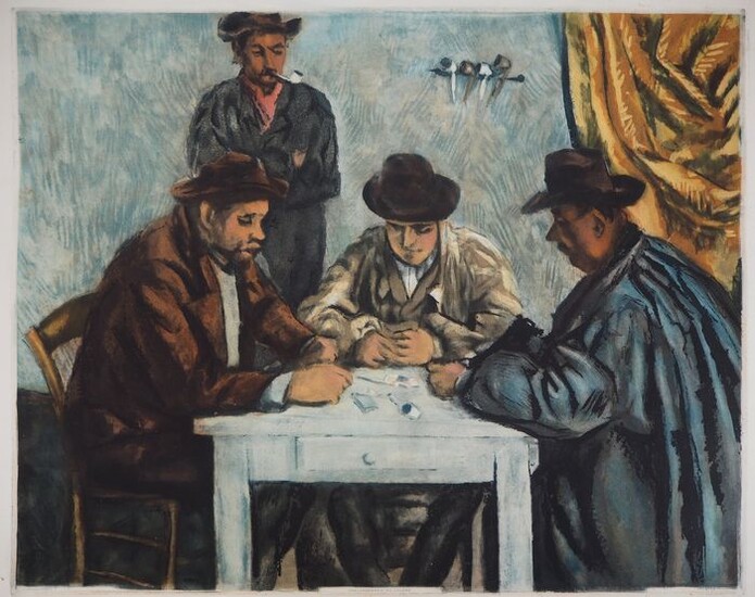 Paul Cézanne (d'après) - Les joueurs de cartes