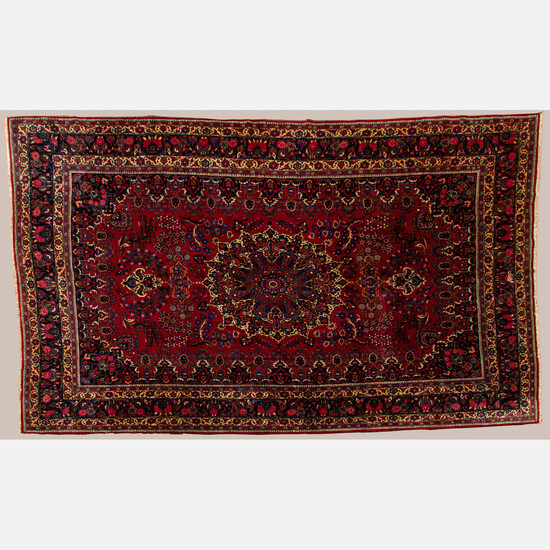 Persian Mashad Wool Rug