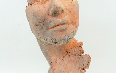 Philippe MOREL (né en 1948), attribué à. Buste et visage tourné vers la droite. Sculpture...
