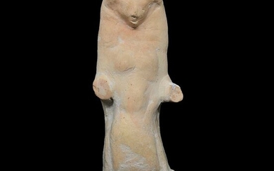 Phoenician Pottery figure of a woman, 16,5 x 6,5 cm