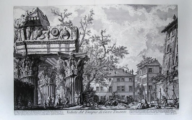 Piranesi G.B. Temple of Giove tonante, Year 1756
