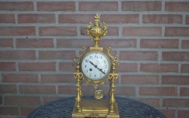Portico clock - Empire - Gilt bronze - 1850-1900