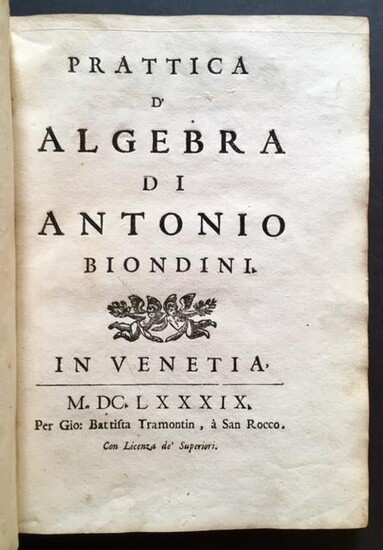 Prattica D'Algebra Di Antonio Biondini