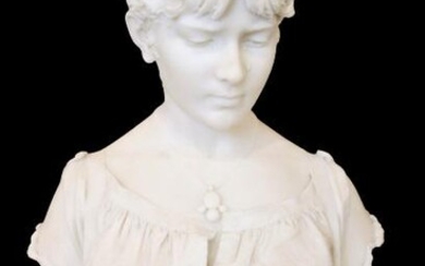 Prof. Andrei Cambi (19th C.) Italian, Marble Bust
