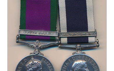 QEII medal pair awarded to M936538V D.A.WELCH, includes; GSM...