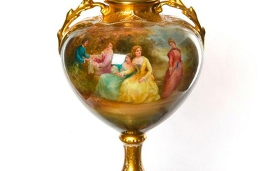 ROYAL DOULTON WARE NEOCLASSICAL VASE BY LESLIE JOHNSON