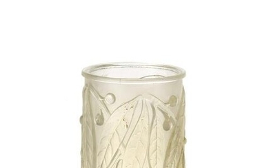 RenÃ© Lalique (Ay 1860 - Parigi 1945) Cylindrical vase