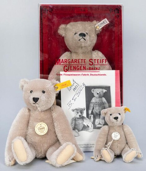 Richard Steiff Teddy Bears Trio. Including Teddy Bear
