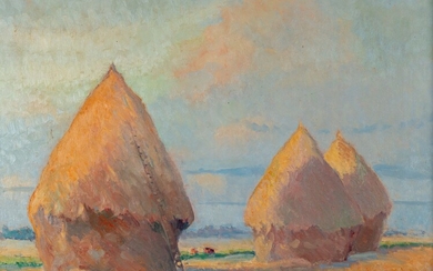Robert PINCHON (1886-1943). Les meules. Huile... - Lot 33 - Copages Auction Paris