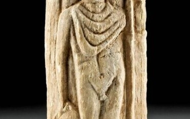 Roman Bone Panel w/ Relief of Warrior