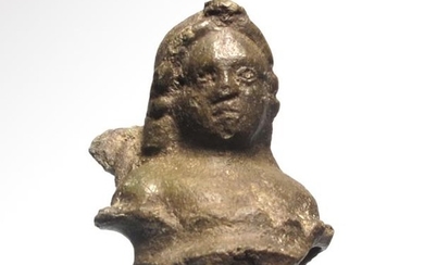 Roman Bronze Bust of Winged Cupid Eros, c. 2nd Century
