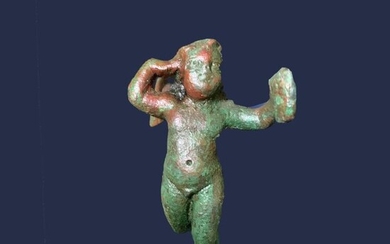 Roman Bronze Figure of Eros - 11.6×0×0 cm