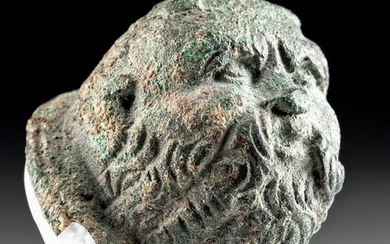 Roman Bronze Finial - Silenus