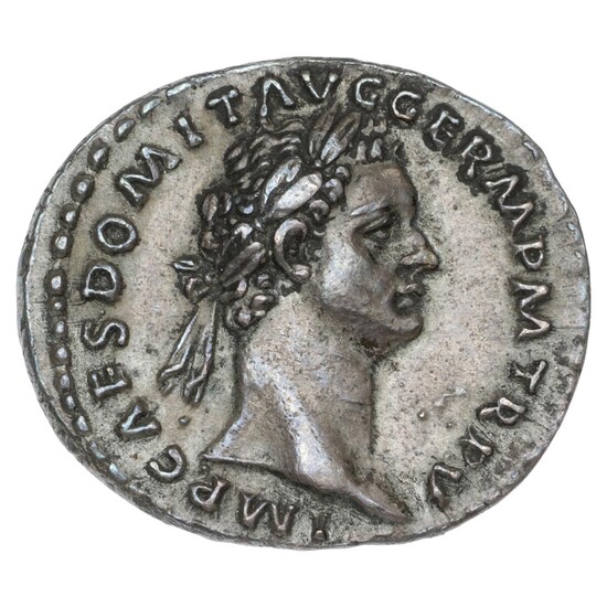 Roman Empire, Domitian 81–96, Denarius, Rome 85, RIC² 345 (R2), RSC 185,...