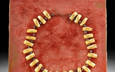Roman Gold & Stone Bead Necklace, ex-Bonhams