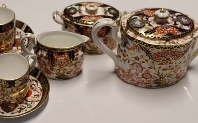 Royal Crown Derby Porcelain Grouping.