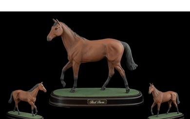 Royal Doulton Racehorse Figure on Stand - 'Red Rum' Brown Ma...
