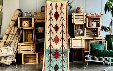 Runner Berber rug - Boho Hallway Rug - Moroccan Runner Rug - Carpet - 340 cm - 75 cm