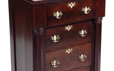 SMALL EMPIRE CHEST 19th Century Height 36". Width 23". Depth 17.5".