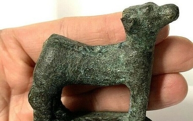 Sabaean South Arabian Bronze Inscribed animal