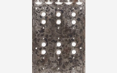 Samuel Yellin (American, b. Ukraine, 1884-1940) Large Iron Switch Plate for an Elevator, Philadelphia, PA, circa 1920s