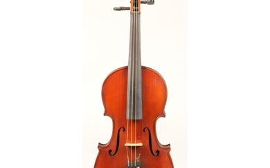 Scottish Violin by D. R Lindsay, 1902, labelled 'D.R Lindsay...