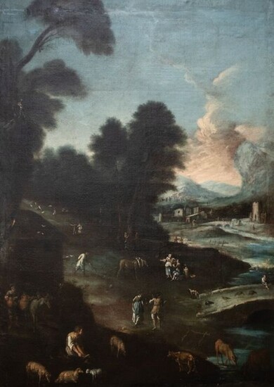 Scuola Veneta del XVIII secolo - Paesaggio Veneto