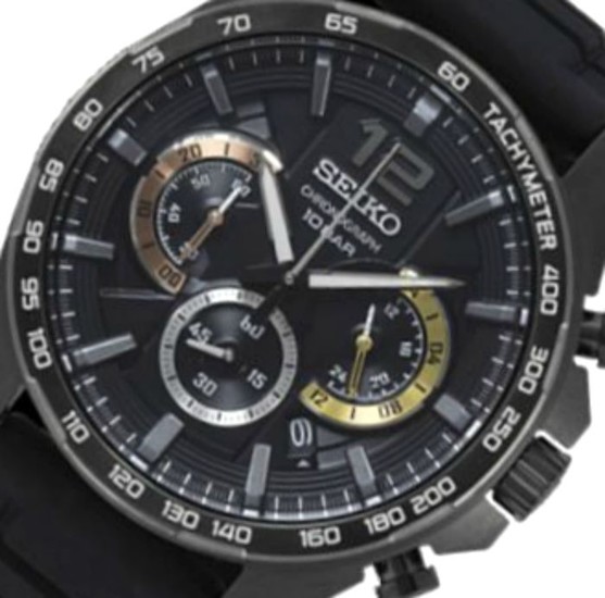 Seiko - Chronograph Black/Anthracite Watch Japaneese Mov. Cal. 8T63 - Men -  2018 at auction | LOT-ART
