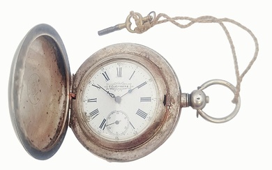 Silver pocket watch made of 84 silver by Confucius,...