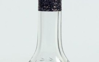 Silverplate Decorated Bottle
