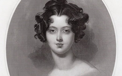 Sir Thomas Lawrence The Hon. Emma Jane Parnell (later Countess of Darnley) 1850 engraving