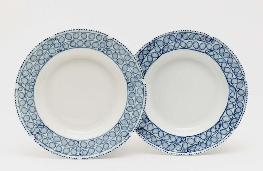 Six dessert plates - Meissen, design by Richard