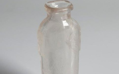 Small vase. China, Qing dynasty, 19th century. Carved rock crystal. The stopper is missing.