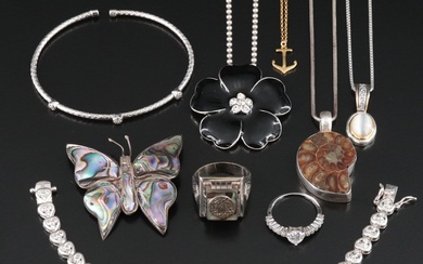 Sterling, Abalone and Ammonite Featured in Jewelry Collection