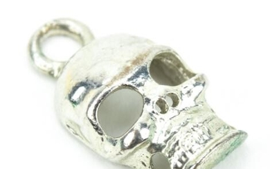 Sterling Silver Skull Necklace Pendant