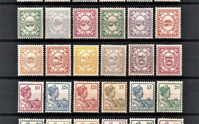 Suriname 1913 - Three complete series - NVPH 69/86, 87/99, 100/103