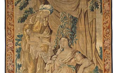 TAPESTRY "THE FINDING OF MOSES" Aubusson, France, 17th century.