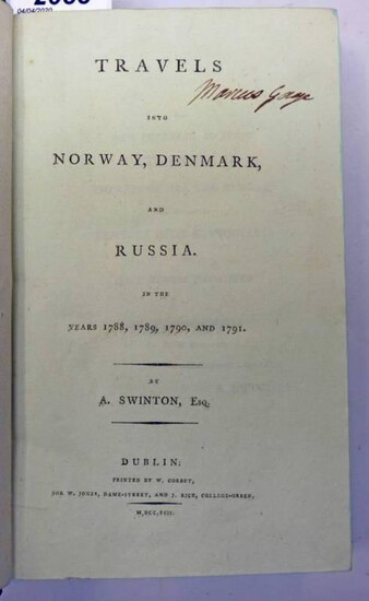 TRAVELS INTO NORWAY, DENMARK AND RUSSIA IN THE YEARS...