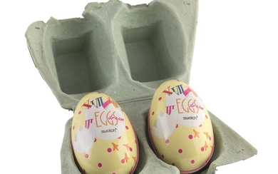 TWO SWATCHES EGGS DREAM FROM 1991