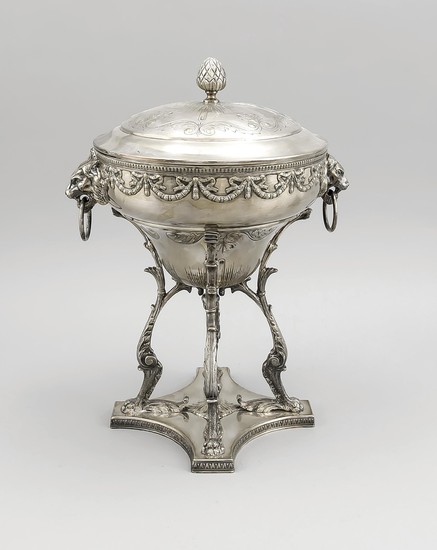 Table centerpiece, 19th century, silver-plated brass, 40 cm...