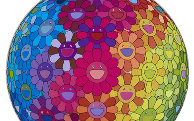 Takashi Murakami, Japanese b.1962- Inside the Rainbow’s Heart; offset lithograph, cold stamp...