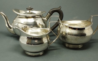 Tea service (3) - .925 silver - Robert Hennell (I) & Samuel Hennell, London- England - 1803