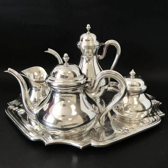 Tea service (5) - .800 silver - Italy - 21st century