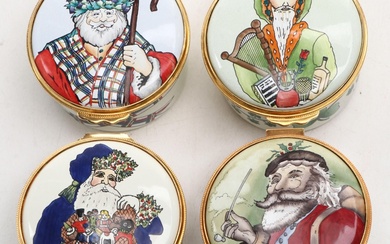 The Royal Collection Christmas Themed Enameled Boxes