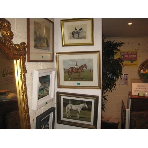 Three Framed Equestrian Prints